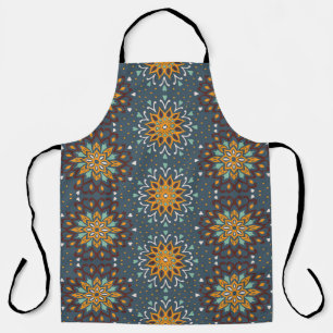 Seamless floral pattern. Stylized doodle flowers. Apron