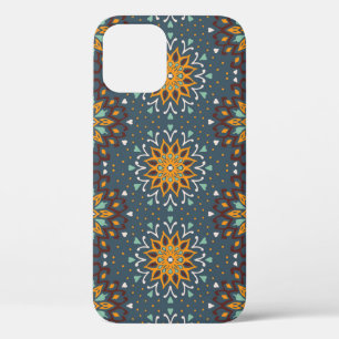 Seamless floral pattern. Stylized doodle flowers.  iPhone 12 Case