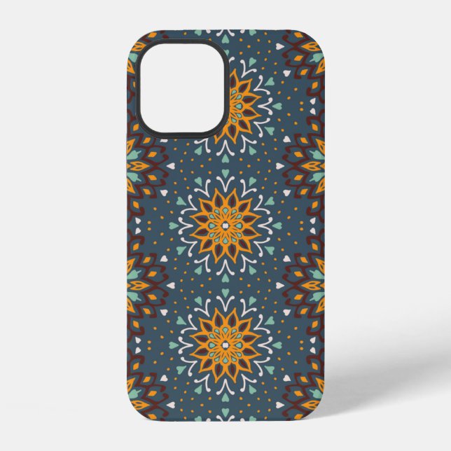 Seamless floral pattern. Stylized doodle flowers.  iPhone Case (Back)