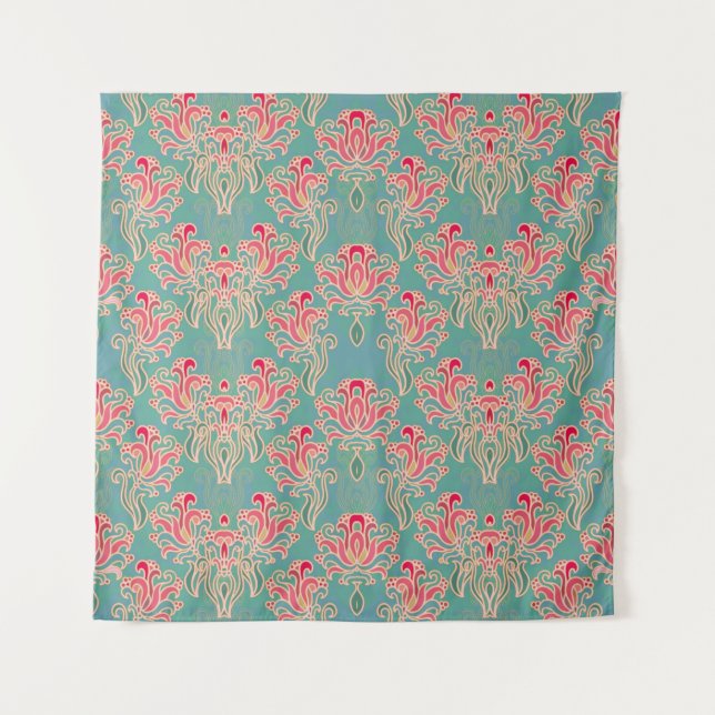 Seamless floral pattern tapestry (Front)