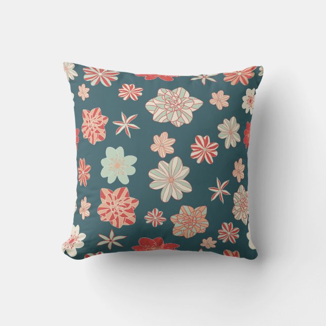 Seamless Floral Pattern  Throw Pillow (Front)