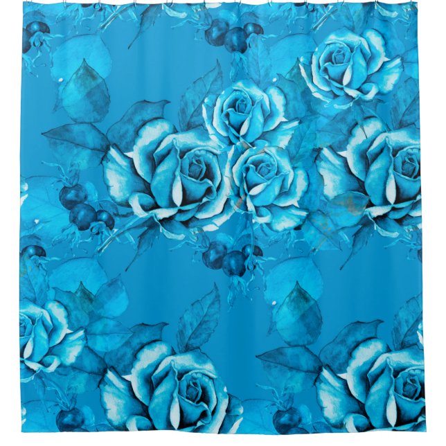 Seamless Floral Pattern. Watercolor elements. Mode (Front)