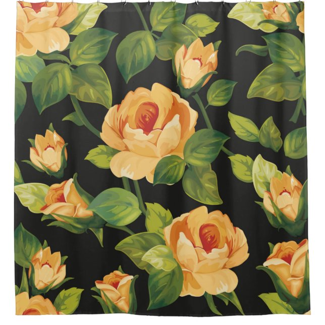 Seamless floral pattern with beautiful roses (Front)