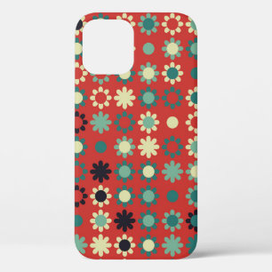 Seamless floral pattern with coloured elements,  v iPhone 12 case