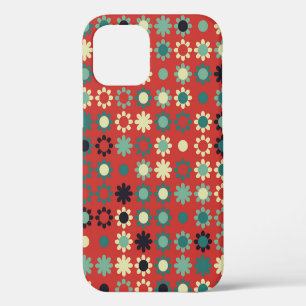 Seamless floral pattern with coloured elements,  v iPhone 12 case