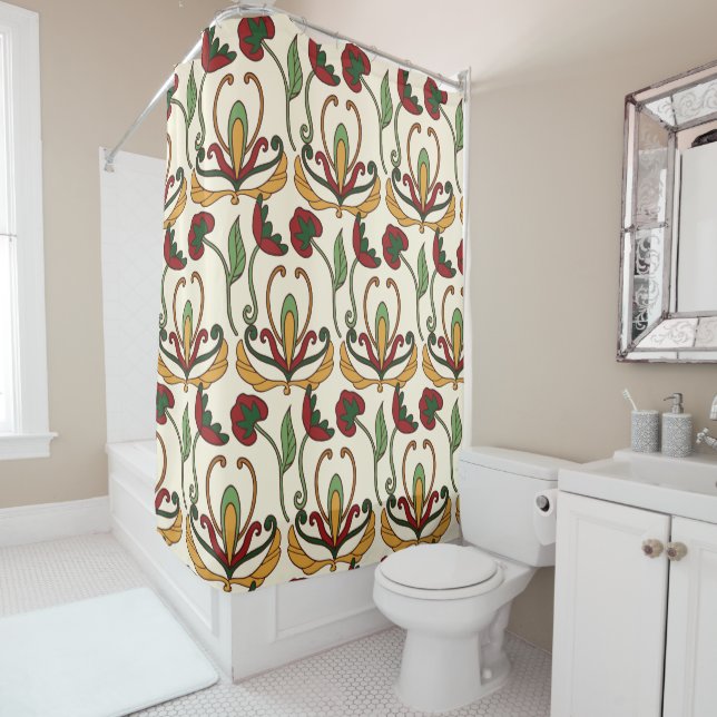 Seamless floral pattern with red and yellow  (In Situ)