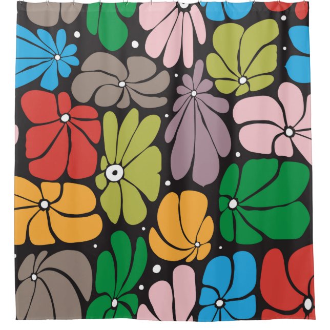 Seamless floral pattern with stylized large blosso (Front)