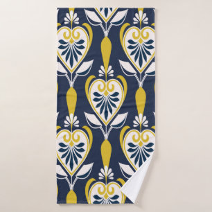 Seamless floral patterns in scandinavian style. pa bath towel