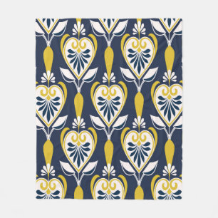 Seamless floral patterns in scandinavian style. pa fleece blanket