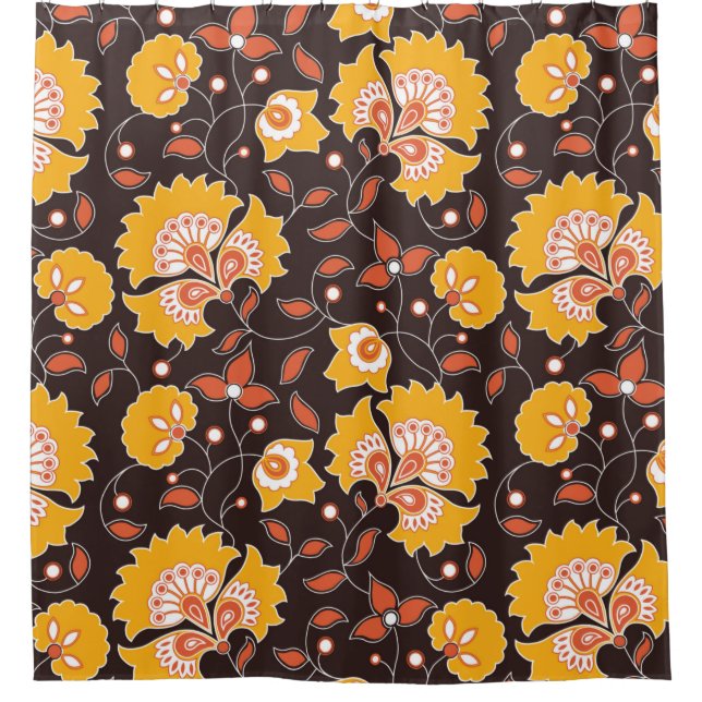 seamless flower coloured indian style pattern on b (Front)