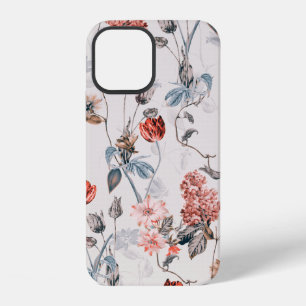 seamless flower design with light backgroundflower iPhone 12 case