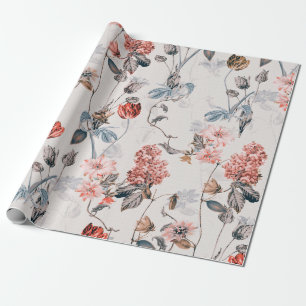 seamless flower design with light backgroundflower wrapping paper