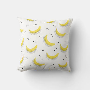seamless fruit kids background. Abstract geometri Throw Pillow