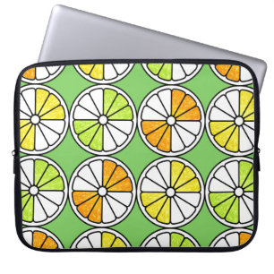 Seamless fruit pattern. Painted illustration. Oran Laptop Sleeve