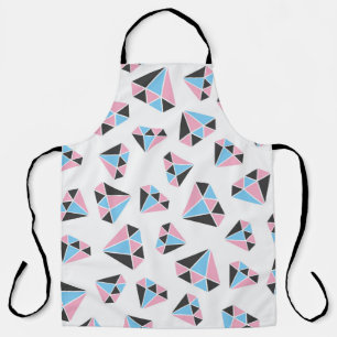seamless gem pattern. Vintage illustration Apron