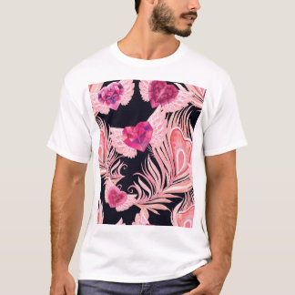 Seamless Gentle Watercolor Valentine's Pattern T-Shirt