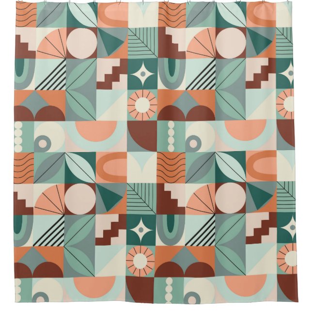 Seamless geometric, abstract mosaic pattern. (Front)