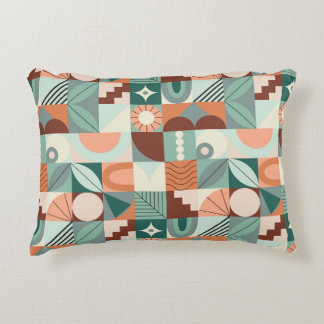 Seamless geometric, abstract mosaic pattern. accent pillow