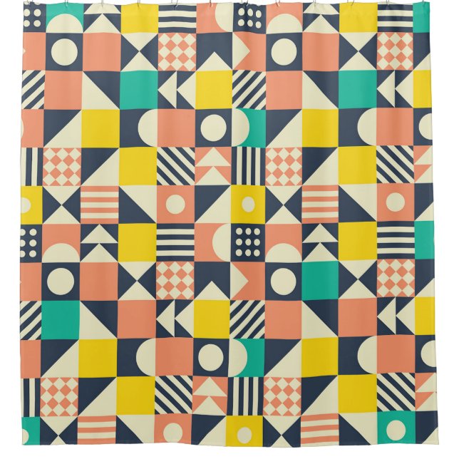seamless geometric colorful pattern (Front)