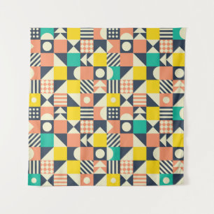 seamless geometric colourful pattern tapestry