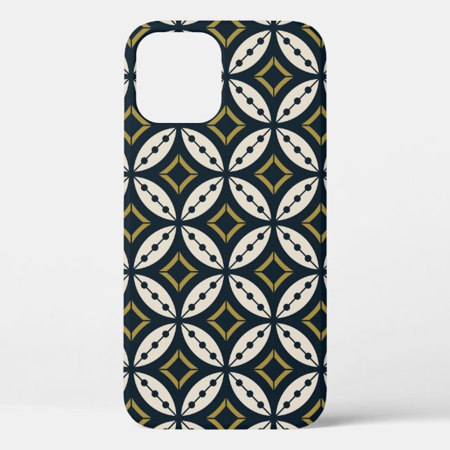 Seamless geometric flowers: colourful pattern. Case-Mate iPhone case (Back)