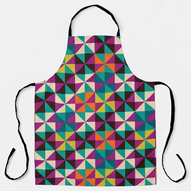 Seamless Geometric, Modern Pattern Design. Apron (Front)