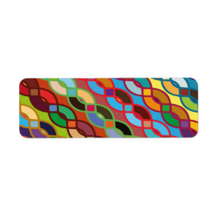 Seamless Geometric Multicolor Chain Pattern