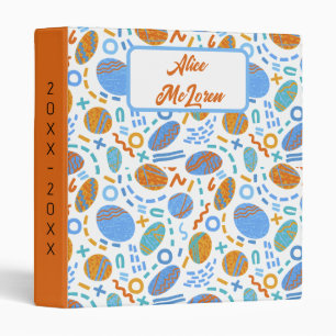 Seamless geometric pattern, abstract doodles binder