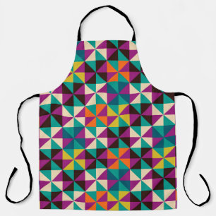 Seamless geometric pattern apron