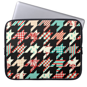 Seamless geometric pattern. Classic Hounds-tooth p Laptop Sleeve