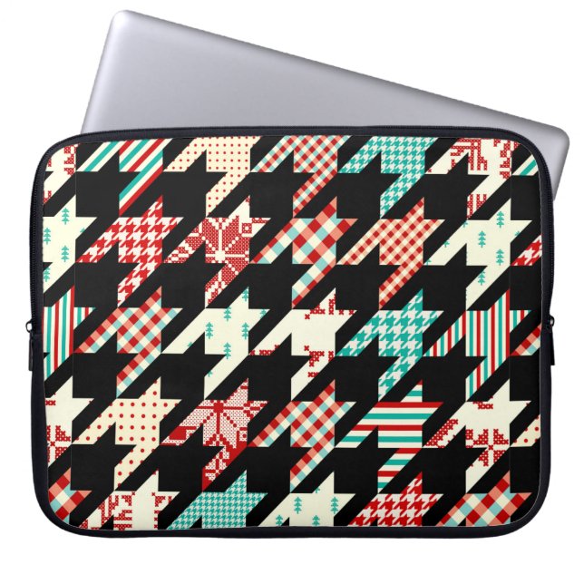 Seamless geometric pattern. Classic Hounds-tooth p Laptop Sleeve (Front)