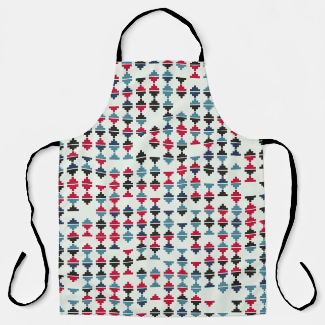 Seamless geometric pattern design illustrationabst apron (Front)