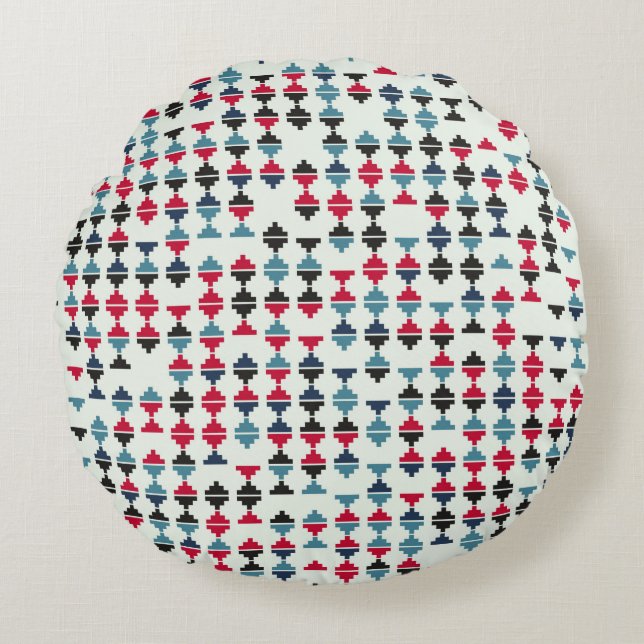 Seamless geometric pattern design illustrationabst round pillow (Front)