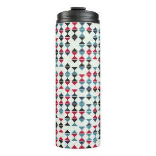 Seamless geometric pattern design illustrationabst thermal tumbler