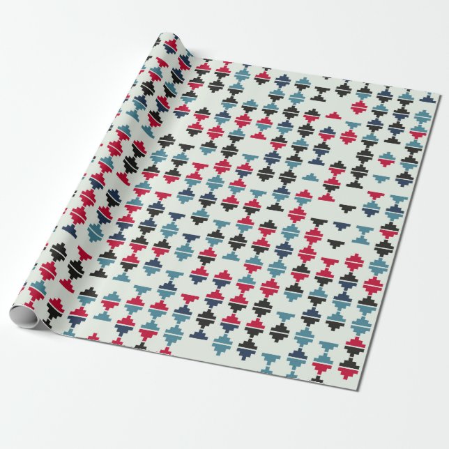 Seamless geometric pattern design illustrationabst wrapping paper (Unrolled)