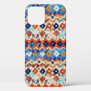 Seamless geometric pattern in ethnic iPhone 12 case
