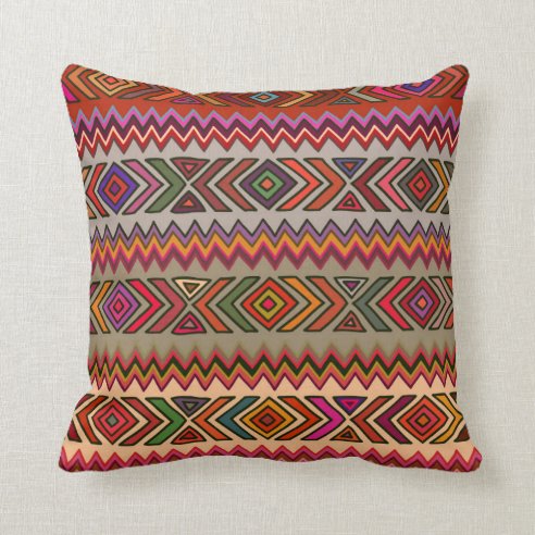 Geometric Pattern Pillows & Cushions | Zazzle CA