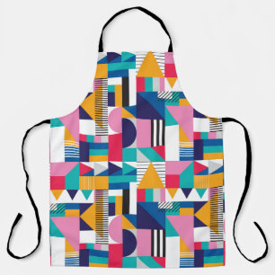 Seamless geometric pattern in modern abstract styl apron