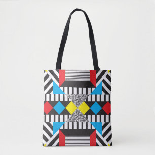 Seamless geometric pattern in modern abstract styl tote bag