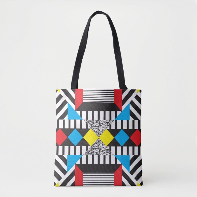 Seamless geometric pattern in modern abstract styl tote bag (Front)