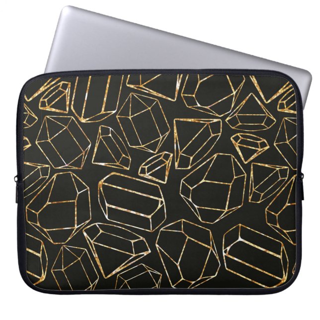Seamless geometric pattern in retro 80s style. Pop Laptop Sleeve (Front)