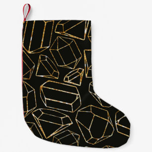 Seamless geometric pattern in retro 80s style. Pop Small Christmas Stocking