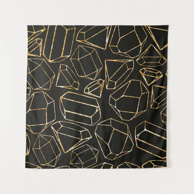 Seamless geometric pattern in retro 80s style. Pop Tapestry (Front)