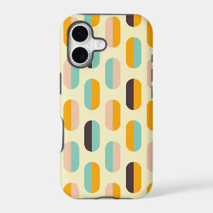 Seamless geometric pattern in retro vibes
