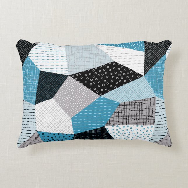 Seamless geometric pattern, patchwork tiles. Freeh Accent Pillow (Front)
