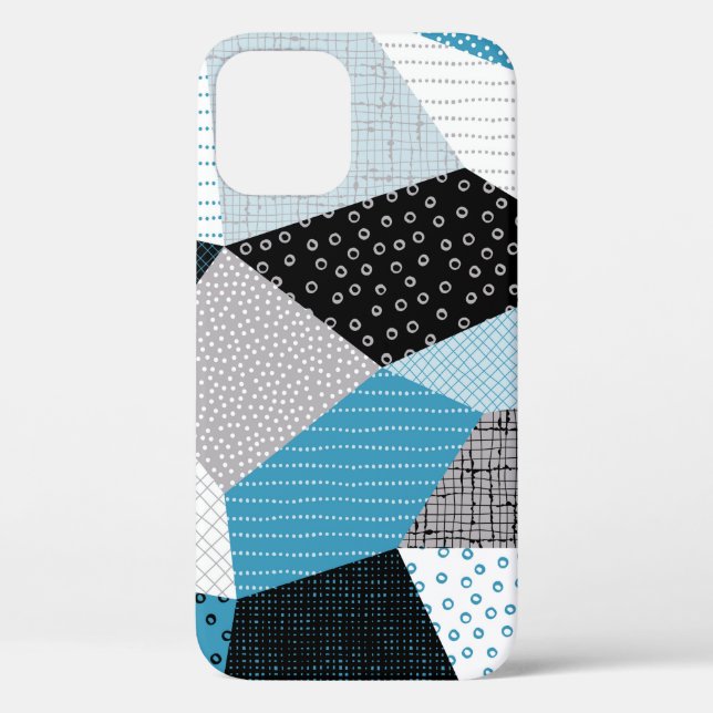 Seamless geometric pattern, patchwork tiles. Freeh Case-Mate iPhone Case (Back)