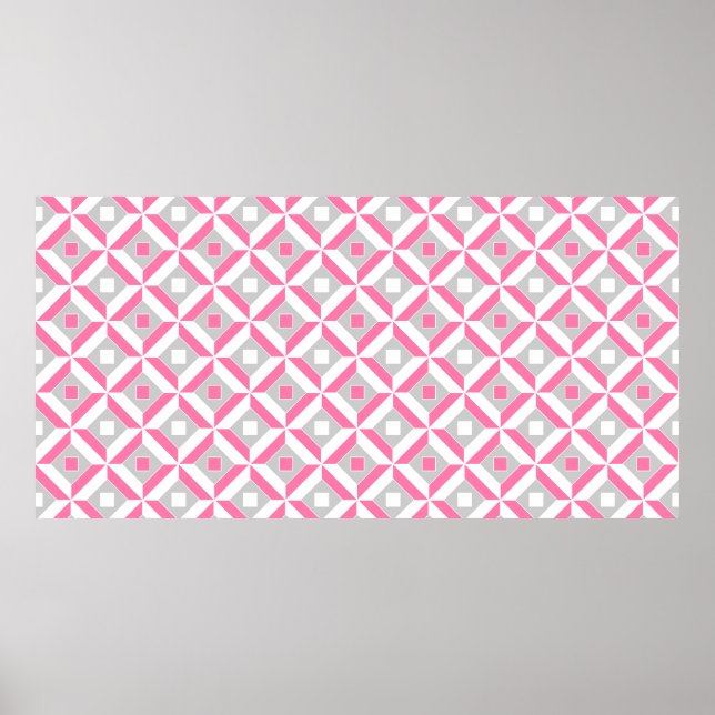 Seamless geometric pattern poster (Front)
