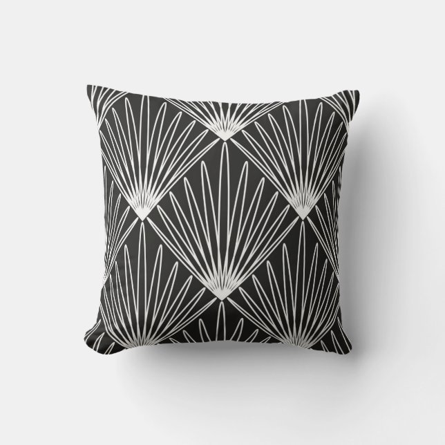 Seamless geometric pattern throw pillow (Front)