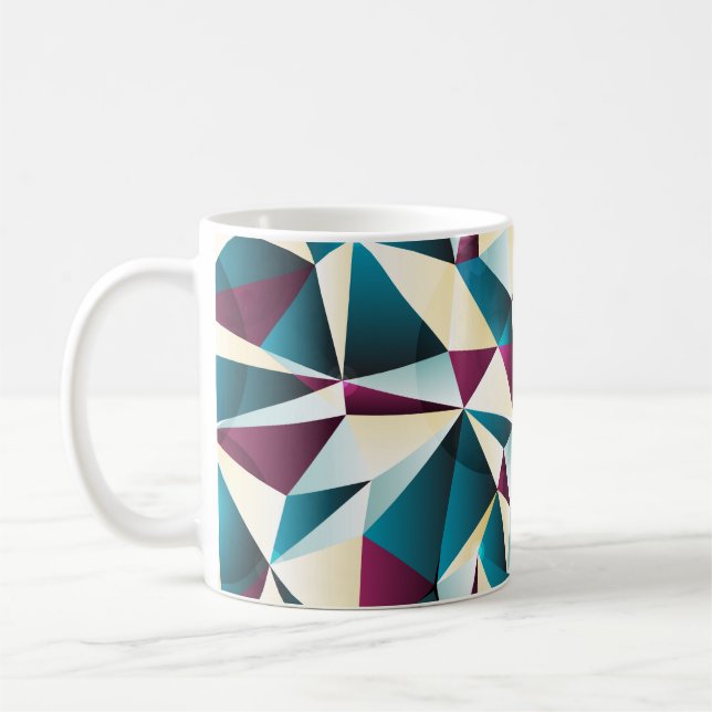 Seamless geometric pattern. Vintage illustration i Coffee Mug (Left)