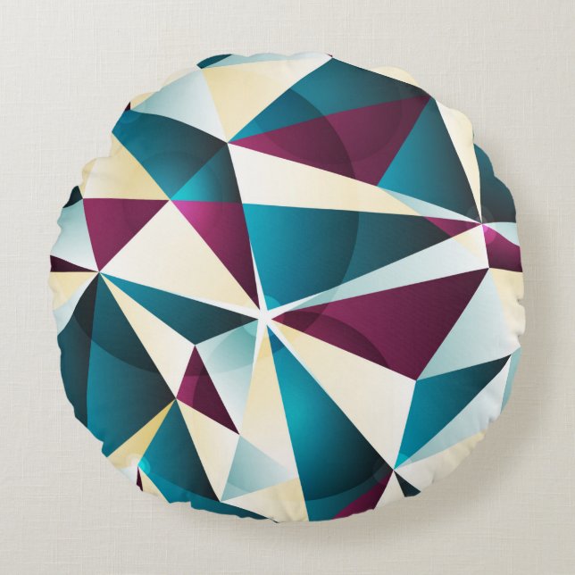 Seamless geometric pattern. Vintage illustration i Round Pillow (Front)